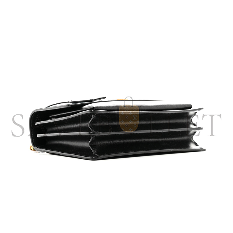 YSL SUNSET MEDIUM IN SUEDE AND LEATHER 422906 (22*16*8cm)